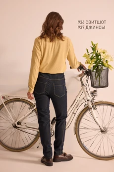 Брюки 937 синий Niv Niv Fashion