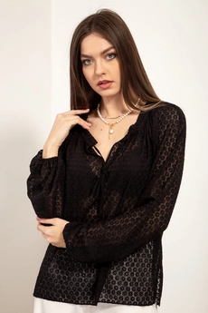 Блузка 20575 черный Nova Line
