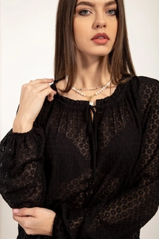 Блузка 20575 черный Nova Line