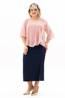 Костюм с юбкой 4125-с Algranda (Новелла Шарм)