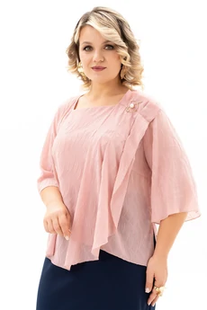 Блузка 4154-8 пудра Algranda (Новелла Шарм)