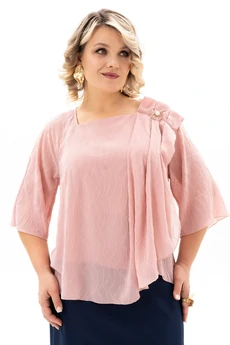 Блузка 4154-8 пудра Algranda (Новелла Шарм)