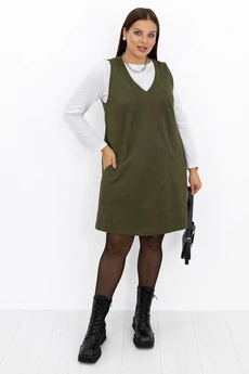 Платье-сарафан 01707 хаки Ollsy
