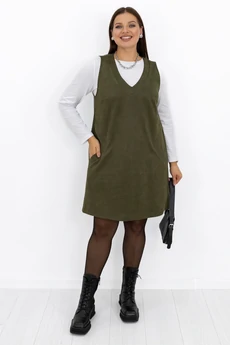 Платье-сарафан 01707 хаки Ollsy