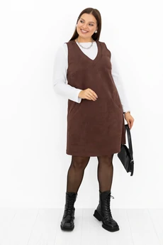 Платье-сарафан 01707 шоколад Ollsy