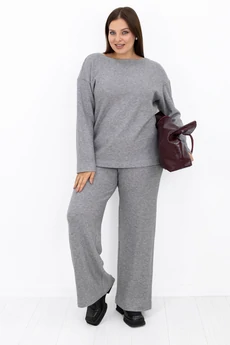 Костюм брючный 05152 серый Ollsy