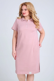 Платье 1555 розовый Ollsy