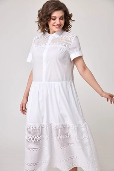 Платье 1605 белый Ollsy