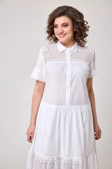 Платье 1605 белый Ollsy