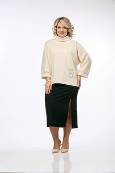 Костюм с юбкой 234 OVERYOU