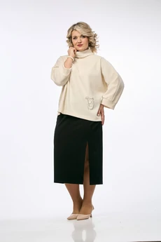 Костюм с юбкой 234 OVERYOU