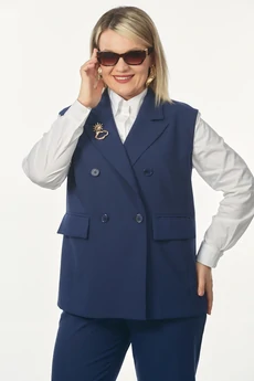 Костюм брючный 241 синий OVERYOU