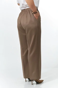 Костюм брючный 242 бежево-орех с беж OVERYOU