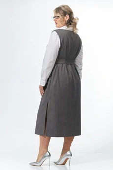 Сарафан 243 серо-оранжевый OVERYOU