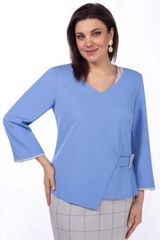 Костюм с юбкой 3997 клетка Olegran