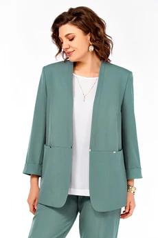 Костюм брючный 1000 мятный Ольга Стиль