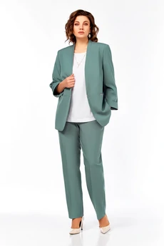Костюм брючный 1000 мятный Ольга Стиль