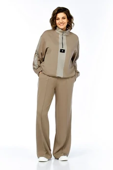 Костюм брючный 1001 олива Ольга Стиль