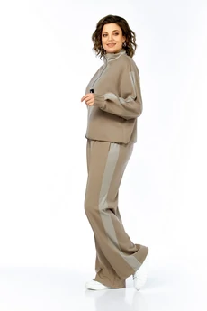 Костюм брючный 1001 олива Ольга Стиль