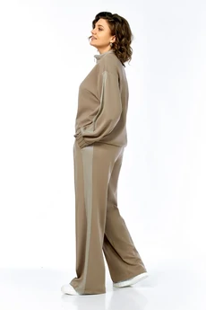 Костюм брючный 1001 олива Ольга Стиль