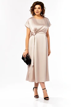 Платье 1008 беж Ольга Стиль