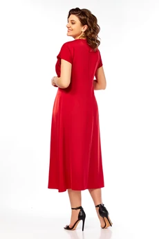 Платье 1008 красный Ольга Стиль