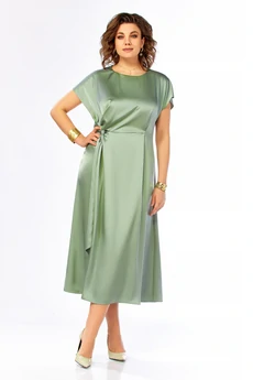 Платье 1008 шалфей Ольга Стиль