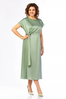 Платье 1008 шалфей Ольга Стиль
