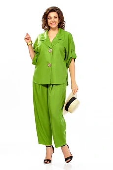 Костюм брючный 1013 яблоко Ольга Стиль