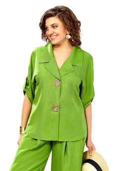 Костюм брючный 1013 яблоко Ольга Стиль