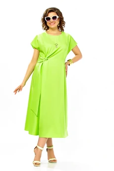 Платье 1019 лимонный Ольга Стиль