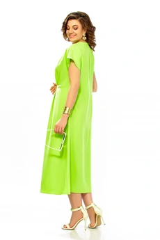 Платье 1019 лимонный Ольга Стиль