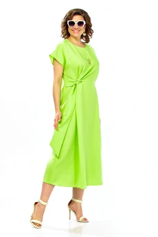 Платье 1019 лимонный Ольга Стиль