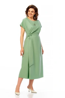Платье 1019 полынь Ольга Стиль