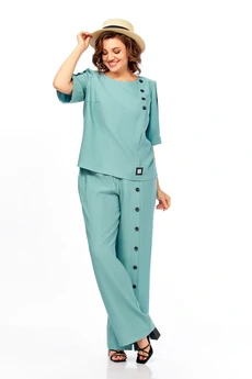 Костюм брючный 1022 ментол Ольга Стиль