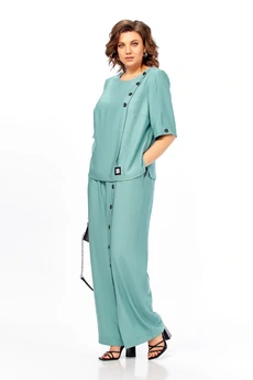 Костюм брючный 1022 ментол Ольга Стиль