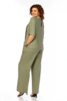 Костюм брючный 1022 хаки Ольга Стиль