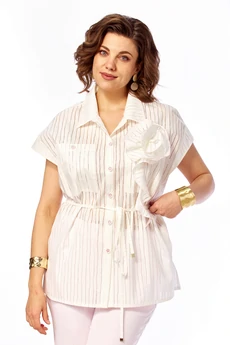 Костюм брючный 1029 розовый Ольга Стиль