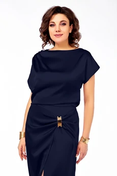 Платье 902 синий Ольга Стиль