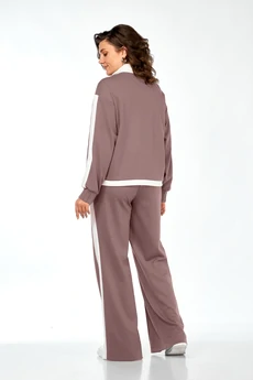 Костюм брючный 948 пепельно-розовый Ольга Стиль