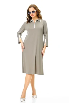 Платье 971 олива Ольга Стиль