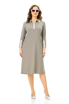 Платье 971 олива Ольга Стиль