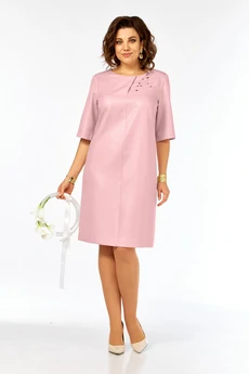 Платье 980 розовая пудра Ольга Стиль