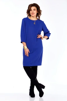 Платье 983 васильковый Ольга Стиль