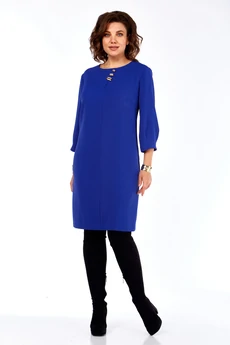 Платье 983 васильковый Ольга Стиль