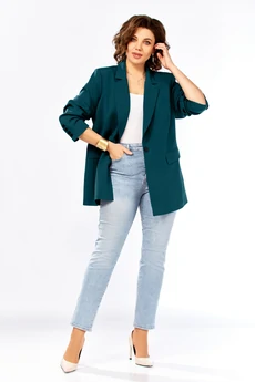 Жакет 986 морская волна Ольга Стиль