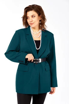 Жакет 986 морская волна Ольга Стиль