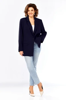 Жакет 986 темно-синий Ольга Стиль