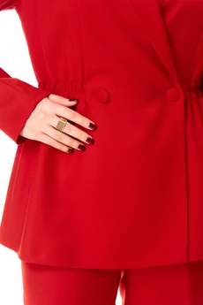 Костюм брючный 993 красный Ольга Стиль