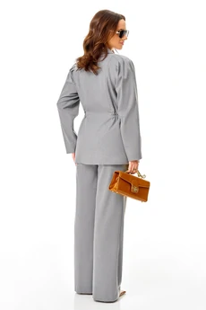 Костюм брючный 993 серый Ольга Стиль